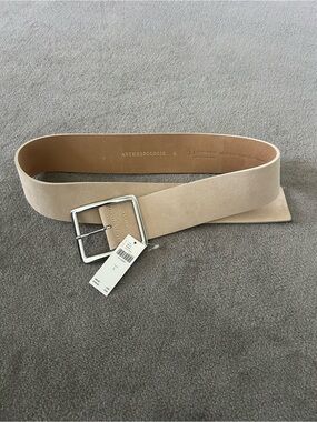 Anthropologie Wide Square Buckle Belt